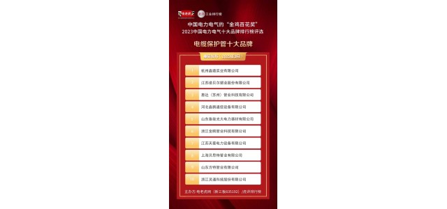 獲獎企業(yè)名單公布了！ 這些企業(yè)23年來獲得“電纜保護管十大品牌”榮譽稱號！
